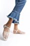 Women's Low Heel Soft Leather Gladiator Ballerina Sandals - 6