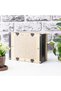 Parabox Target Piggy Bank Black - Cream Color Wooden with Lock - 3