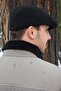 Black Cap Sports Cap Stamp Fabric Italian Cut Cap Elastic Hat - 6