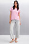 Samantha Women's 100% Organic Cotton Comfort Fit Long Back Basic Knitted Pink T-Shirt - 2