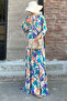 Women's Print Oversize Summer Viscose Dress - 6
