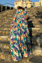 Women's Print Oversize Summer Viscose Dress - 3