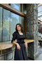 Black Satin Dream Dress - 3