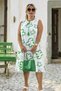 Jopone Sleeveless Linen Dress with Lining, Lace Detail at the Collar, Medium Size, Large Size, Thin Linen Dress - 2