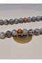 108-Bead Grey Jasper Tibetan Style Handmade Mala Necklace (51388) - 6