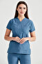 Unisex Nurse Doctor Surgical Hospital Dr. Grey's Cut Tericotone Bottom Top Suit - 3