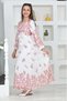 Girl's Chiffon Fabric Cotton Lined Hijab Dress