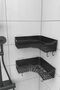 Bathroom Corner Adhesive Bathroom Shelf, 2-Piece Bathroom Organizer, Shower Shelf Organizer Shampoo Holder, Plastic - 6