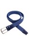 Elastic Knit Stretchy Unisex Belt with Genuine Leather Details - 5