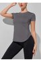 Ghassy Co. Women's Dry Fit Running Yoga Quick Dry Moisture Absorbing Airable Sports T-Shirt with Mesh on the Sides