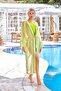 Single Pareo Kaftan over Swimsuit Leysa Nady 6129 Neon Green - 4