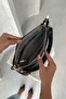Genuine Leather Handbag and Crossbody Bag Oxnova Model Black Color - 5