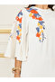 Floral Embroidered A-Line Maxi Dress - 3
