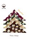 100% Cotton 4 Pieces Daisy Pattern Bandana Claret Red, Brown, Khaki, Milk Brown - 3