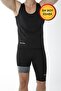 Unisex Sauna Strap Tank Top and Short Thermal Shorts Leggings 2-Piece Workout Sports Set - 5