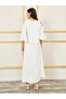 Floral Embroidered A-Line Maxi Dress - 4