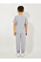Solid Round Neck T-Shirt & Full Length Pants Set - 4