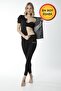 Zippered Short Sleeve Thermal Top and Thermal Leggings Set - 6