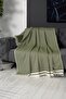 غطاء أريكة أخضر 170x230 سم - غطاء أريكة بتصميم عصري - نمط مخطط
