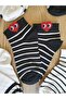 Women's Heart Smiling Face Emoji Short Booties Socks | 5 Pairs - 5