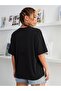 Unisex DRAWING BUTTERFLY Printed Oversize T-Shirt - 3
