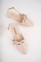 Women's Summer Belt Detailed Ballerina Shoes Tan - 5
