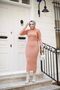 Women's Dress Hijab Clothing Turtleneck and Slim Fit Knitwear Pencil Dress - 4
