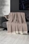 Brown Sofa Cover 170X300 cm - Alinda Tufted Sofa Cover - Stripe Pattern