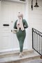 Women's Dress Hijab Clothing Turtleneck and Slim Fit Knitwear Pencil Dress - 2