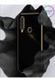 Luxury Silicone Case for Huawei P20 Lite with Dark Green Edges Gold Detail - 4