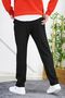 Men's Relaxed Fit Pique Fabric Trousers - 7
