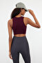 Mürdüm Seamless/Dikişsiz Fitilli ve Hafif Destekli/Şekillendirici Örme Spor Sütyeni TWOSS21SS0024 - 5