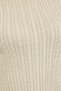 Beige Lurex Hair Braided Crop Knitwear Sweater Tbbaw25An00007 - 4