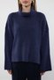Navy Blue Wide Fit Soft Textured Knitwear Sweater Twoaw23Kz0054 - 3