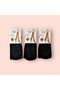 Women's Black Anti-Slip Hajj and Umrah Tavaf Socks Knee Socks 3-Piece