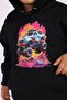 CAR PRINT DETAILED HOODED, KANGAROO POCKET MEN'S Tracksuit - 5