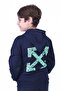 Ya-Ko Kids X Printed Kangaroo Pocket Hooded Sweatshirt - 3
