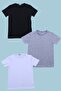 3-Piece Plain Model Cotton Kids T-Shirt