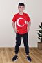 Oversize Ataturk Print Various Boys Girls Short Sleeve Bottom and Iron Set - 2