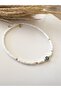White Mother of Pearl Necklace with Evil Eye Beads - 2