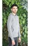 Gray Melange Men's Trend 3 Thread Cotton Slim Fit Sweatshirt - 2