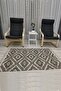 Cotton Series Gray Tones Authentic Triangle Pattern Decorative Woven Base Rug - 2