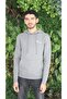 Gray Melange Men's Trend 3 Thread Cotton Slim Fit Sweatshirt