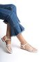 Women's Low Heel Soft Leather Gladiator Ballerina Sandals - 5