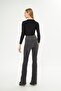 Flare Cut Slit Women's Jeans - 4