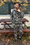 قصة فضفاضة طقم رياضي مموه مكون من 3 قطع - 5