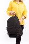Black Unisex Water Resistant Double Pocket Zippered Front Sports Travel Daily School Backpack 20112 - 2