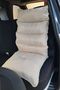 Beige Color Breathable Car Seat Back Cushion Lumbar Support Sitting Cushion Orthopedic Cushion - 6