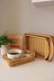 Wicker 3-Piece Serving Tray Rectangular - 2
