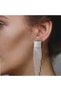 Silver Color Long Evening Dress Earrings Waterway Earrings Zircon Earrings Stylish Evening Dress Earrings